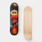 Explosieve Pop Art - Bold Comic Style, Retro Impac Persoonlijk Skateboard (Voorkant)