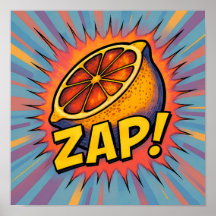 Explosieve Pop Art Grafiek: Grote Energie en Entho