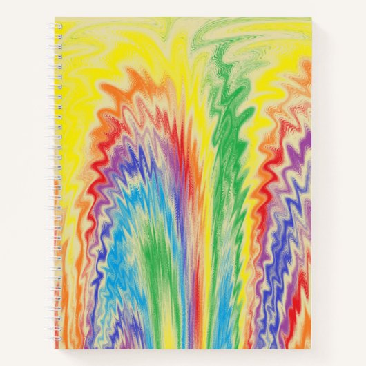 Explosieve Regenboog Notitieboek (Voorkant)