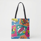 Explosieve Retro Comic Pop Art Tote Bag (Voorkant)