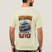 Explosieve sportswagen t-shirt (Achterkant)