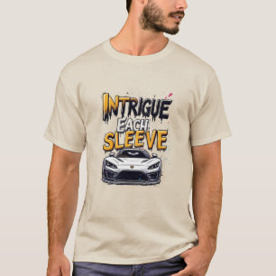 Explosieve sportwagen t-shirt
