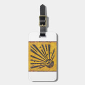 Explosieve waarschuwingsbord bagagelabel (Voorkant verticaal)