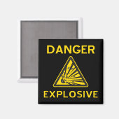 Explosieve waarschuwingsmagneet magneet (Voorkant / Achterkant)