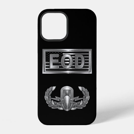 Explosieven Opruiming (EOD) & VS-vlag iPhone Hoesje (Achterkant)