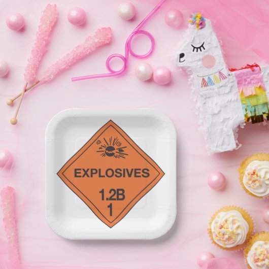 Explosieven Papieren Bordje (Feest)