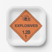 Explosieven Papieren Bordje (Voorkant)