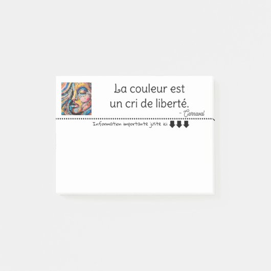  Explosion de couleurs pixelisées Post-it® Notes (Voorkant)