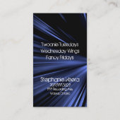 Explosion Night Club Music Visitekaartje - Blauw (Achterkant)