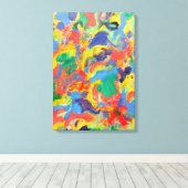 Explosion of Colors Canvas Afdruk (Insitu (Houten vloer))