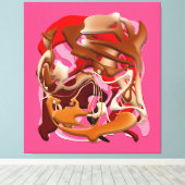 Explosion of Frozen Flavors Canvas Afdruk (Insitu (Houten vloer))
