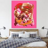 Explosion of Frozen Flavors Canvas Afdruk (Insitu (Slaapkamer))