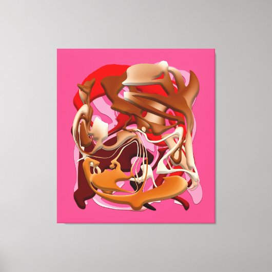 Explosion of Frozen Flavors Canvas Afdruk (Voorkant)