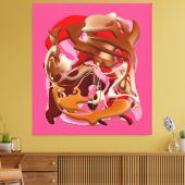 Explosion of Frozen Flavors Canvas Afdruk (Insitu (Woonkamer))