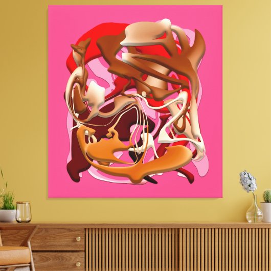 Explosion of Frozen Flavors Canvas Afdruk (Insitu (Woonkamer))
