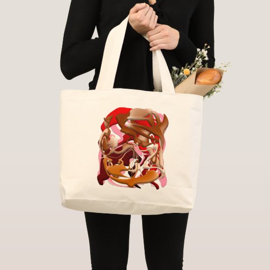 Explosion of Frozen Flavors Grote Tote Bag (Voorkant (product))