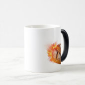 Explosive Fiery Artisan Bread Loaf Magische Mok (Voorkant rechts)