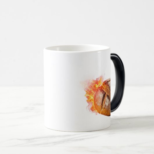 Explosive Fiery Artisan Bread Loaf Magische Mok (Voorkant rechts)