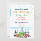 Explosive Fun Science Lab Birthday Kaart (Voorkant)