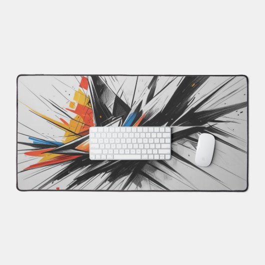 Explosive Geometry: A Burst of Abstract Energy Bureaumat (Keyboard & Muis)