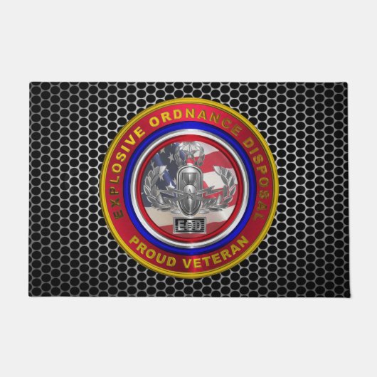 Explosive Ordnance Disposal (EOD) Veteran Deurmat (Voorkant)