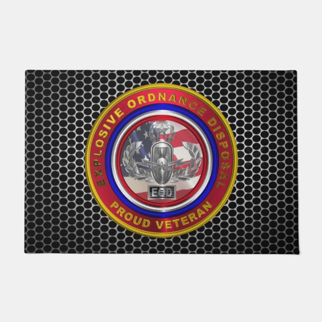 Explosive Ordnance Disposal (EOD) Veteran Deurmat (Voorkant)