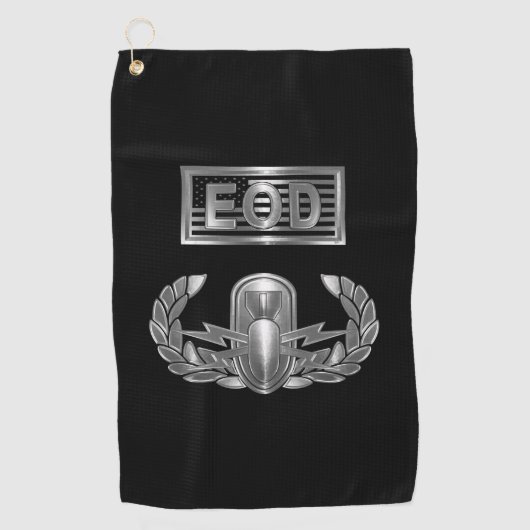 Explosive Ordnance Disposance Basic EOD Badge Golfhanddoek (Voorkant)