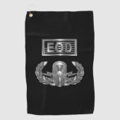 Explosive Ordnance Disposance Senior EOD Badge Golfhanddoek (Voorkant)