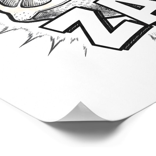 Explosive Pop Art Graphic: Zealous Zapping Zest Poster (Hoek)