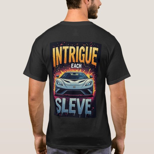 Explosive Sports Car T-shirt (Achterkant)