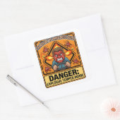 Explosive Temper Trucker | ADR digital download Vierkante Sticker (Envelop)