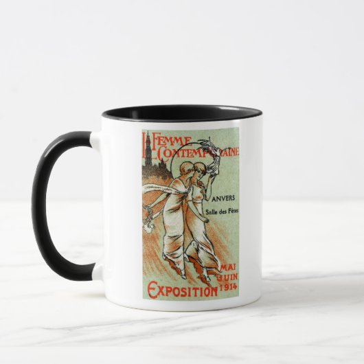 Expo 1914 voor de moderne vrouw mok (Links)