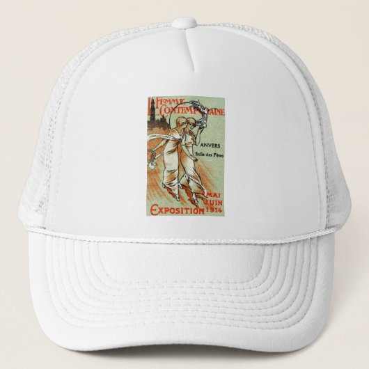 Expo 1914 voor de moderne vrouw trucker pet (Voorkant)
