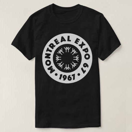 Expo 67 Montreal Worlds Fair Circle Wit T-shirt (Design voorkant)