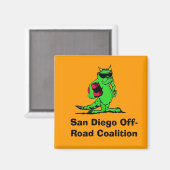 expo_liz, San Diego Off-Road Coalitie Magneet (Voorkant / Achterkant)