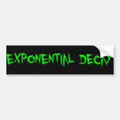 Exponential Decay Sticker Green Logo (Voorkant)
