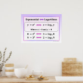 Exponential & Logarithms Poster (Keuken)