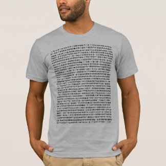 Exponentiële getallen t-shirt