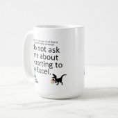 Exporteren naar een spreadsheet met Dinos Koffiemok (Voorkant links)