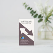 Exportweggen Moderne grafische marketing importere Visitekaartje (Staand voorkant)