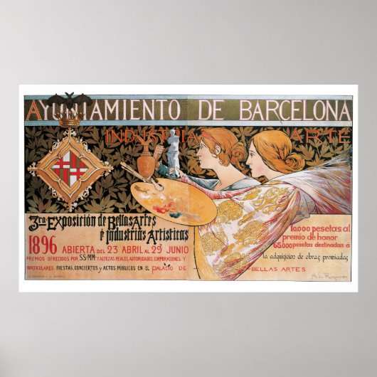 Exposicion de Bellas Artes e Industrias Artisticas Poster (Voorkant)