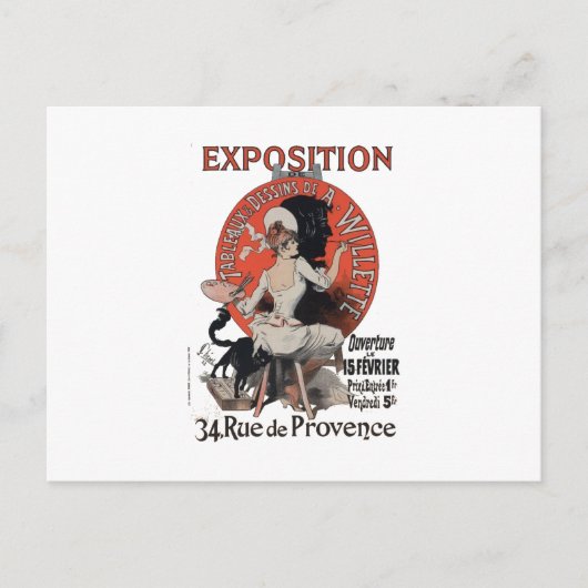 Expositie Rue de Provence Briefkaart (Voorkant)