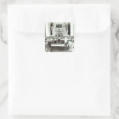 Expositie Trinidad en Tobago, 1890 Vierkante Sticker (Tas)