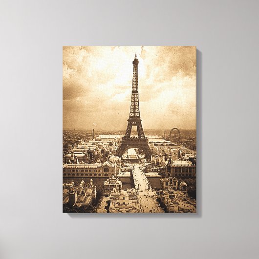 Expositie Universelle Eiffeltoren 1900 Canvas Afdruk (Voorkant)