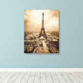 Expositie Universelle Eiffeltoren 1900 Canvas Afdruk (Insitu (Houten vloer))