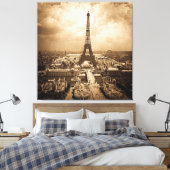 Expositie Universelle Eiffeltoren 1900 Canvas Afdruk (Insitu (Slaapkamer))