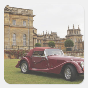 Expositie van klassieke auto's, Blenheim Palace Vierkante Sticker