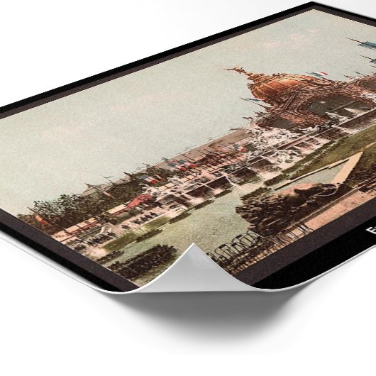 Exposition Universal, 1900, Parijs, Frankrijk Poster (Hoek)