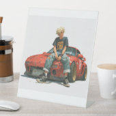 expositor en l de coche modificado reclamebord met voetstuk (Insitu)