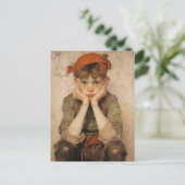 Expresionist Kerst Elf 2 Feestdagenkaart (Staand voorkant)